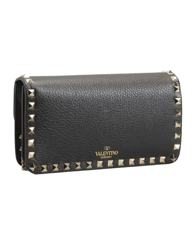 Rockstud Pouch Leather Shoulder Bag