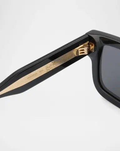 Gucci Men's Rectangle Acetate Sunglasses | Thumbnail 4