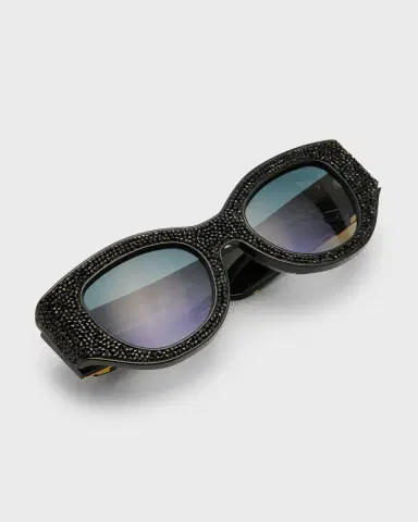 Anna-Karin Karlsson Lucky Goes to Vegas Crystals & Acetate Cat-Eye Sunglasses | Thumbnail 5