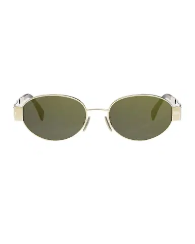 CELINE Triomphe Oval Metal Sunglasses | Thumbnail 1