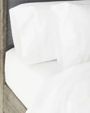 John Robshaw Stitched 300 Thread Count Pillowcases Set of 2 | Thumbnail 1 John Robshaw Stitched 300 Thread Count Pillowcases Set of 2 | Thumbnail 1