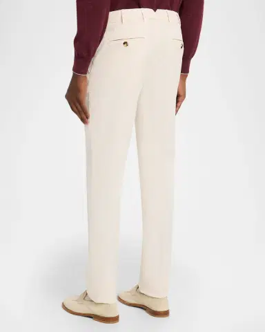 Brunello Cucinelli Men's American Pima Italian-Fit Chino Trousers | Thumbnail 2