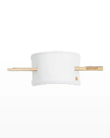 Balmain Hair Leather Hair Barrette | Thumbnail 2 Balmain Hair Leather Hair Barrette | Thumbnail 2