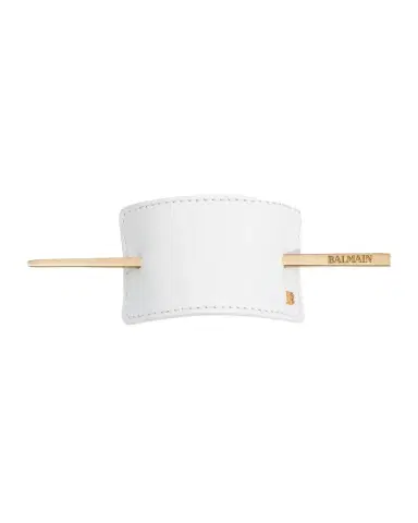 Balmain Hair Leather Hair Barrette | Thumbnail 1 Balmain Hair Leather Hair Barrette | Thumbnail 1