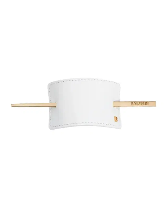 Balmain Hair Leather Hair Barrette