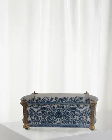 Winward Home Blue and White Planter | Thumbnail 1