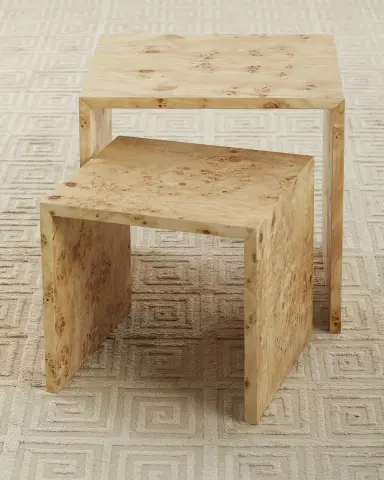 Jamie Young Bedford Burlwood Nesting Tables | Thumbnail 1 Jamie Young Bedford Burlwood Nesting Tables | Thumbnail 1