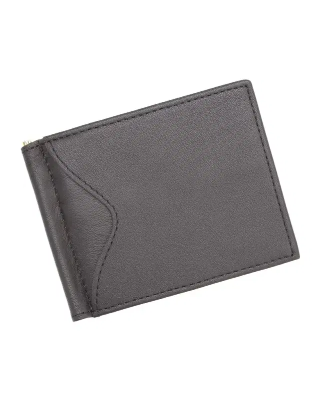 ROYCE New York Personalized RFID-Blocking Leather Money Clip