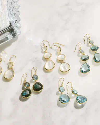Ippolita Rock Candy Snowman Teardrop Earrings in 18K Gold | Thumbnail 3 Ippolita Rock Candy Snowman Teardrop Earrings in 18K Gold | Thumbnail 3