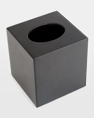 ROYCE New York Personalized Leather Tissue Box Cover | Thumbnail 2