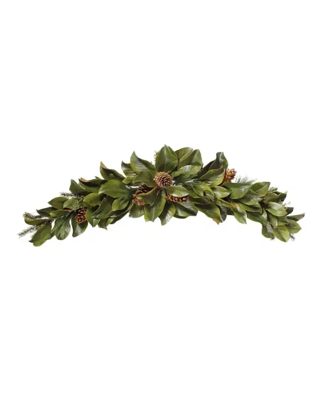 Winward Home Swag Magnolia Leaf