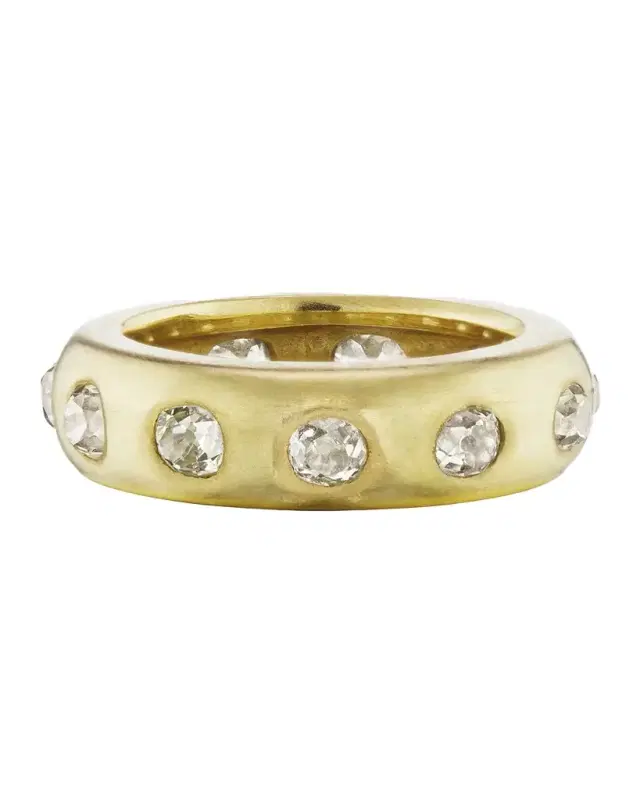 Old Mine-Cut Diamond Ring, Size 6.5