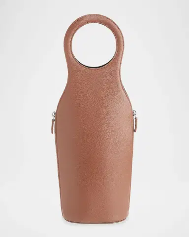 ROYCE New York Monogrammed Leather Wine Champagne Bottle Carrying Case, Personalized | Thumbnail 2 ROYCE New York Monogrammed Leather Wine Champagne Bottle Carrying Case, Personalized | Thumbnail 2
