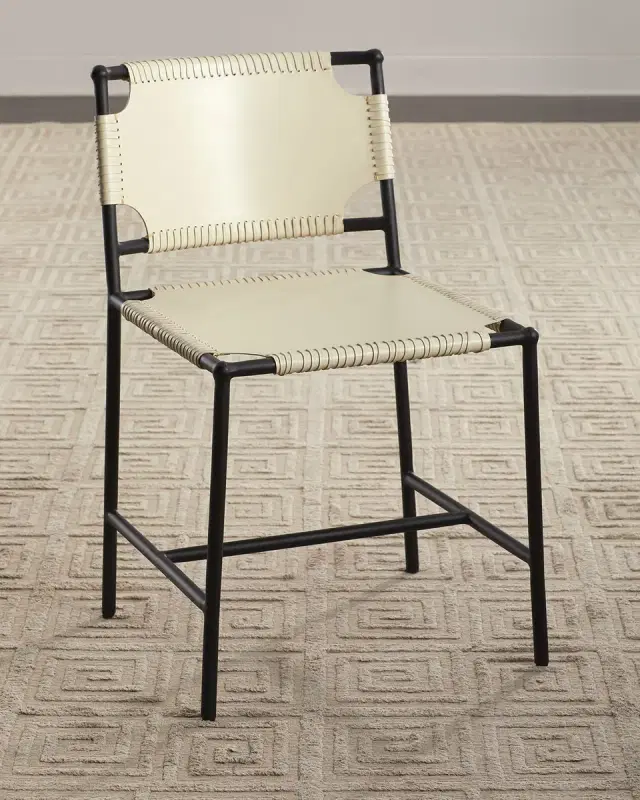Jamie Young Asher Leather Dining Chair