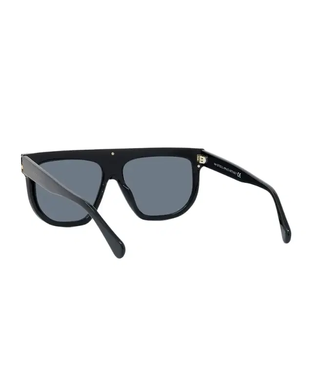Bio-Acetate Aviator Sunglasses w/ Chain Strap
