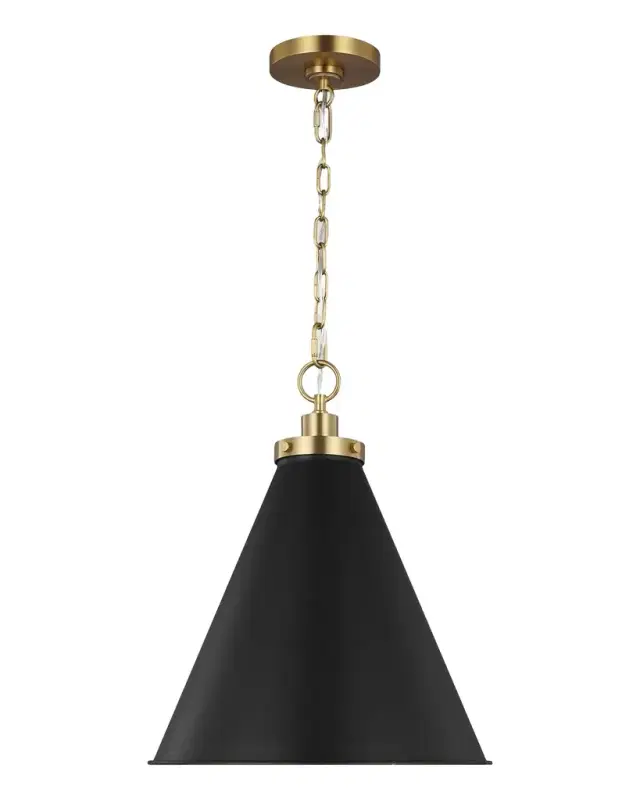 Visual Comfort Studio Wellfleet Medium Cone Pendant By Chapman & Myers