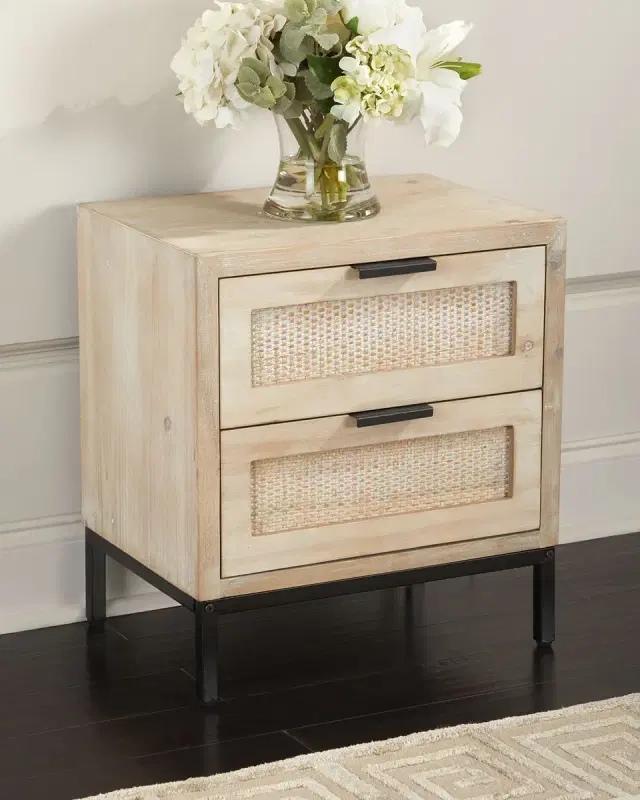 Jamie Young Reed 2-Drawer Side Table