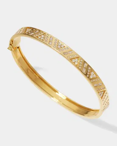 Harwell Godfrey 18K Yellow Gold Stardust Bangle with Diamonds | Thumbnail 2
