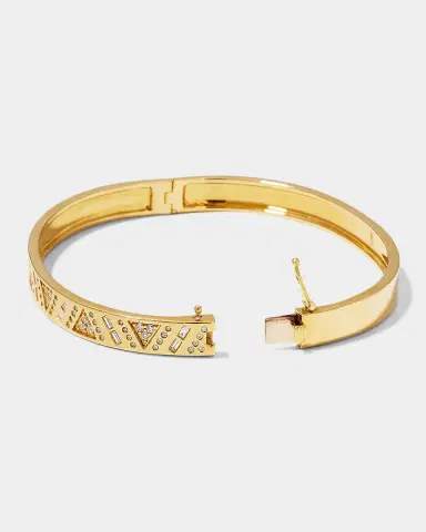 Harwell Godfrey 18K Yellow Gold Stardust Bangle with Diamonds | Thumbnail 3