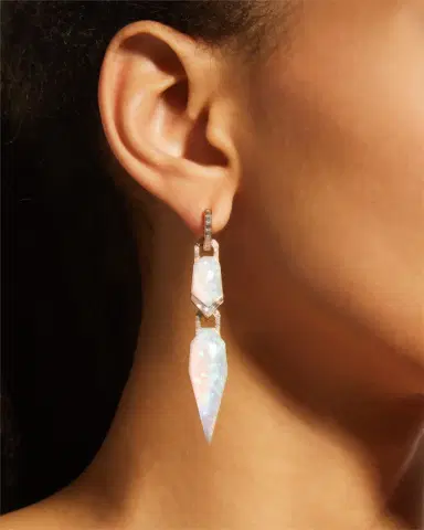 Stephen Webster Multi-Way Earrings with White Opalescent Clear Quartz | Thumbnail 1