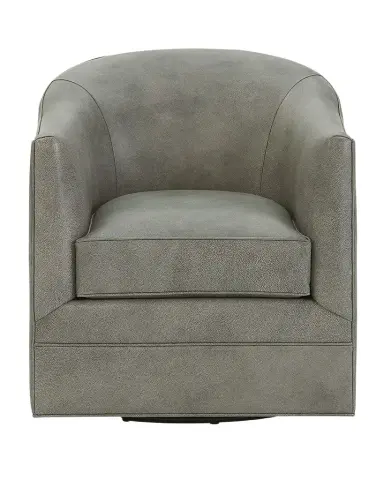 Hooker Furniture Gideon Leather Swivel Club Chair | Thumbnail 1 Hooker Furniture Gideon Leather Swivel Club Chair | Thumbnail 1