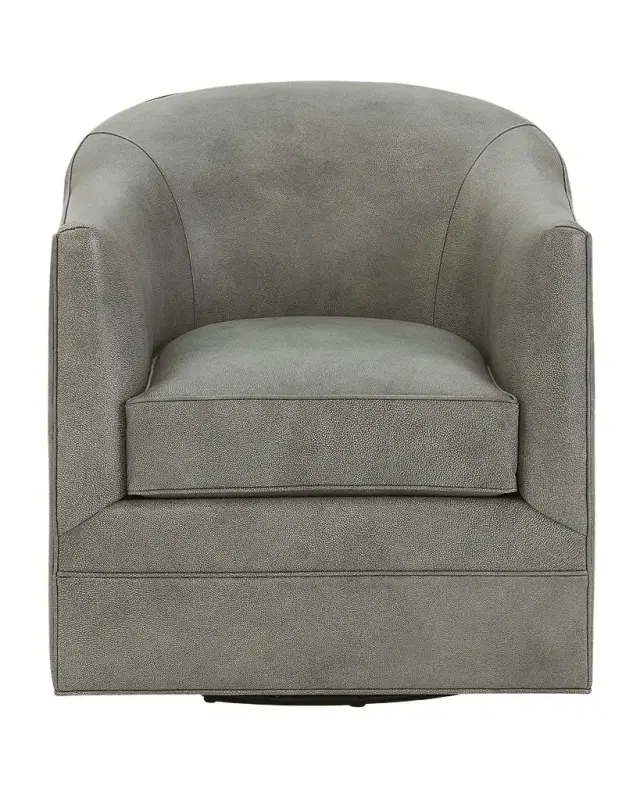 Hooker Furniture Gideon Leather Swivel Club Chair