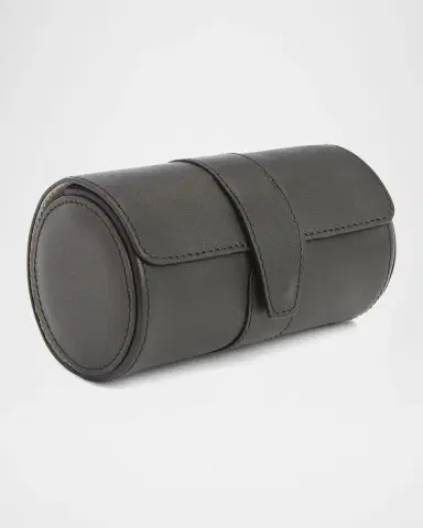 Royce New York Personalized Suede-Lined Leather Double Watch Roll | Thumbnail 3 Royce New York Personalized Suede-Lined Leather Double Watch Roll | Thumbnail 3