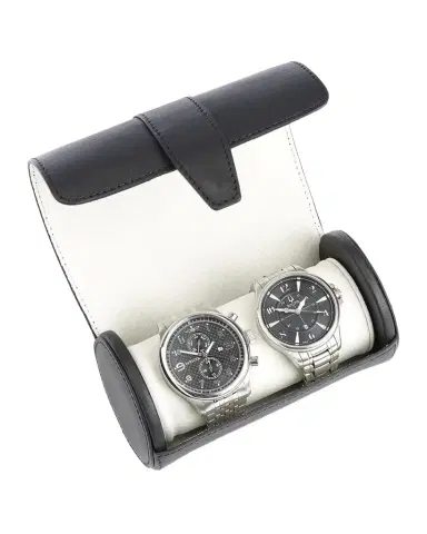 Royce New York Personalized Suede-Lined Leather Double Watch Roll | Thumbnail 1 Royce New York Personalized Suede-Lined Leather Double Watch Roll | Thumbnail 1