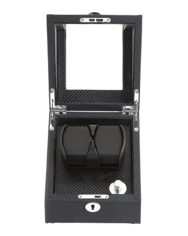 ROYCE New York Personalized Leather Double Watch Winder | Thumbnail 1 ROYCE New York Personalized Leather Double Watch Winder | Thumbnail 1