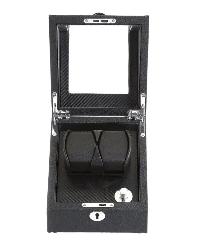 ROYCE New York Personalized Leather Double Watch Winder