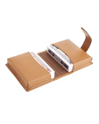 Royce New York Personalized Leather Playing Card Set Holder | Thumbnail 1