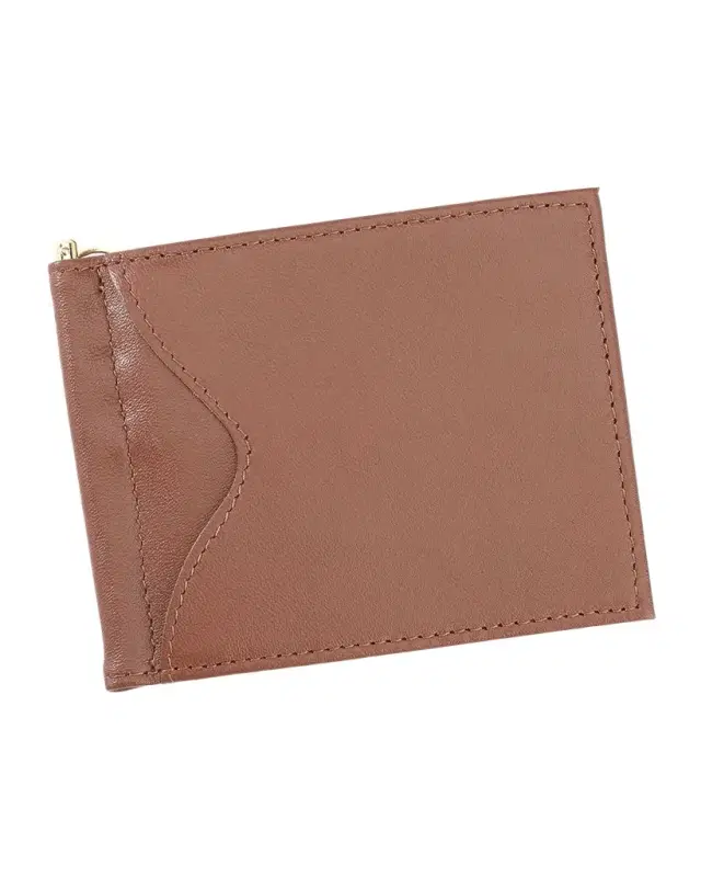 ROYCE New York Personalized RFID-Blocking Leather Money Clip