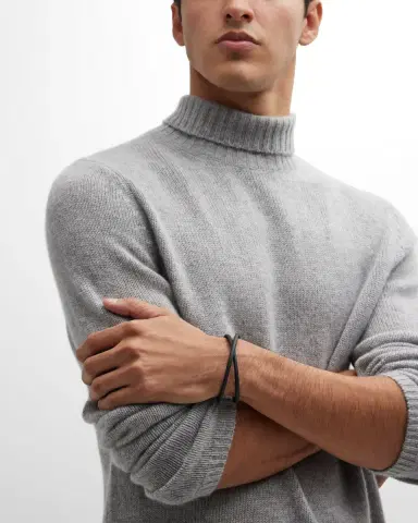Tateossian Men 's Double-Wrap Rubber Bracelet | Thumbnail 5