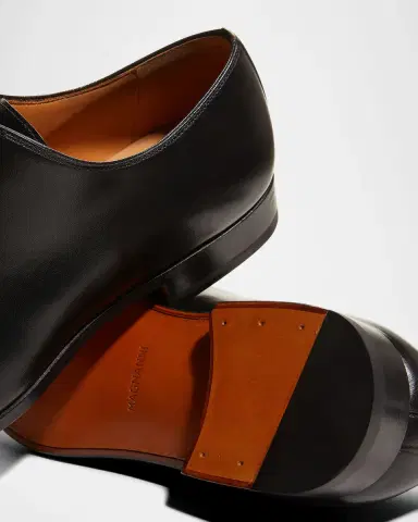 Magnanni Men's Cruz Square-Toe Leather Oxfords | Thumbnail 4