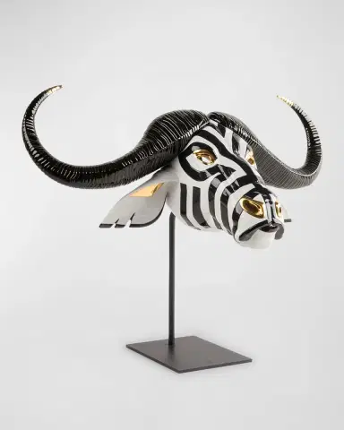 Lladro Buffalo Mask Sculpture | Thumbnail 3