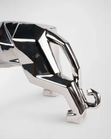 Lladro Panther Sculpture - Silver | Thumbnail 4