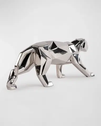 Lladro Panther Sculpture - Silver | Thumbnail 5