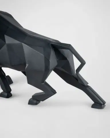 Lladro Bull Matte Black Sculpture | Thumbnail 5