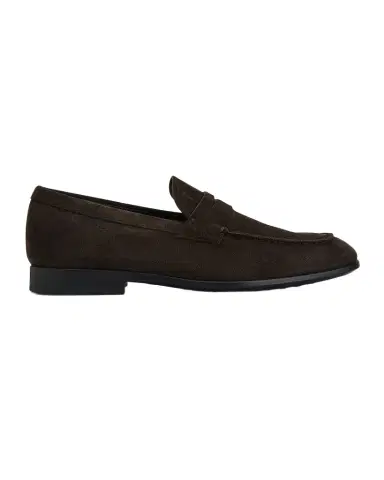 Tod's Men's Moccasino Suede Penny Loafers | Thumbnail 1