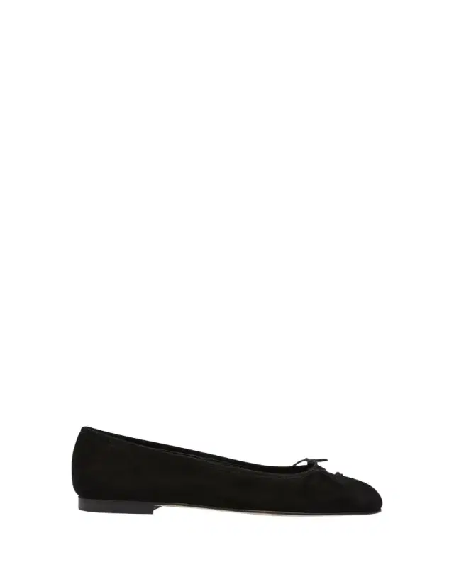 Veralli Suede Bow Ballerina Flats