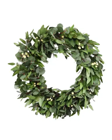 Winward Home Seeded Round Eucalyptus Wreath | Thumbnail 1