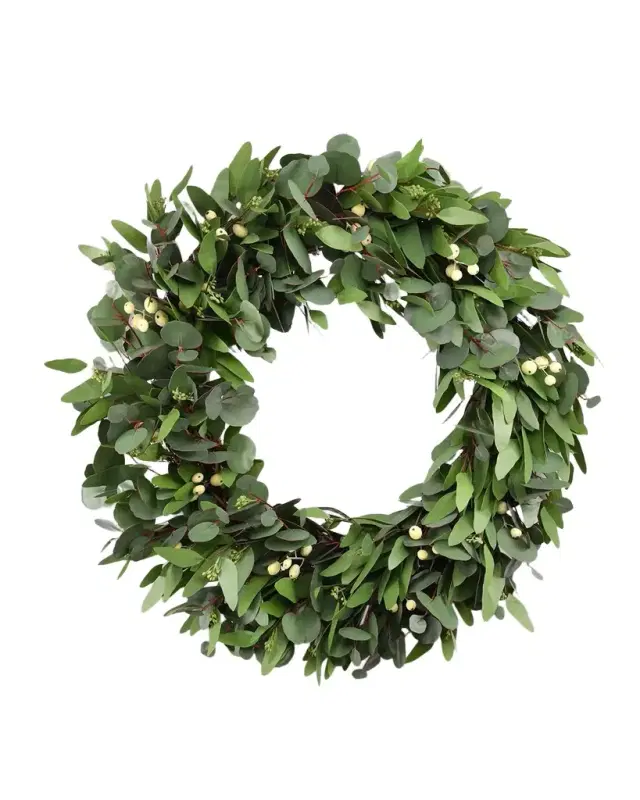 Winward Home Seeded Round Eucalyptus Wreath