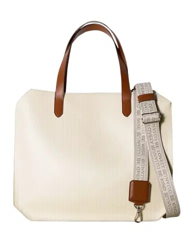 Bell'INVITO Ivory Tote | Thumbnail 1 Bell'INVITO Ivory Tote | Thumbnail 1