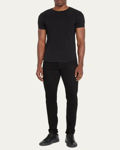 Monfrère Men's Dann Solid Crew T-Shirt | Thumbnail 2