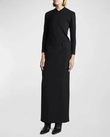 Balenciaga Barathea Maxi Tube Skirt | Thumbnail 3
