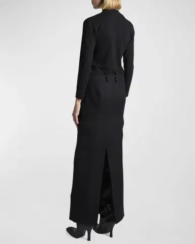 Balenciaga Barathea Maxi Tube Skirt | Thumbnail 4