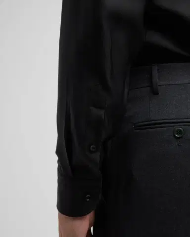 Eton Men's Slim-Fit Silk Dress Shirt | Thumbnail 5 Eton Men's Slim-Fit Silk Dress Shirt | Thumbnail 5