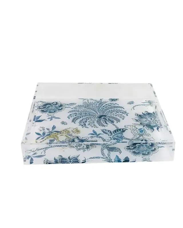 Port 68 Braganza Blue Lucite Tray