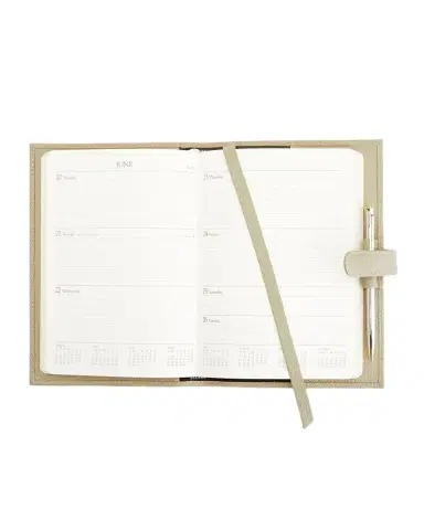 Royce New York Monogrammed Executive Weekly Leather Calendar Planner, Personalized | Thumbnail 1