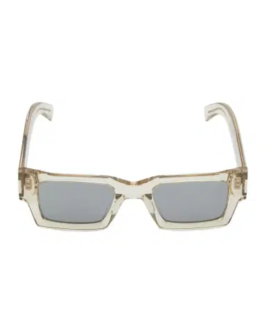 Saint Laurent Men's Rectangle Acetate Sunglasses with Logo | Thumbnail 1